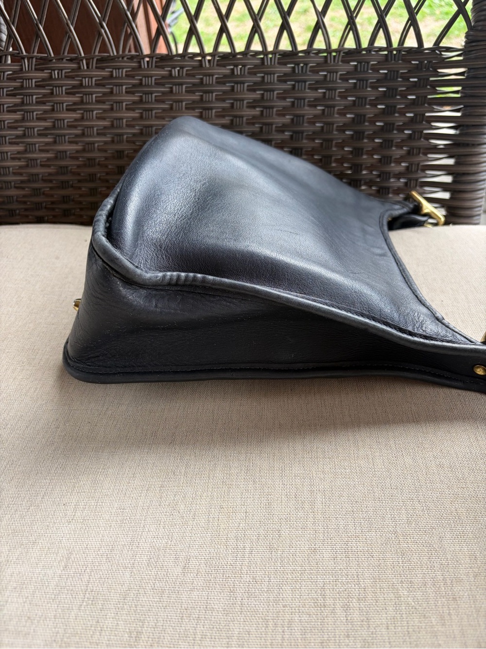 Vintage Coach Legacy Zip Bag 9966 - Navy - Picture 3 of 8